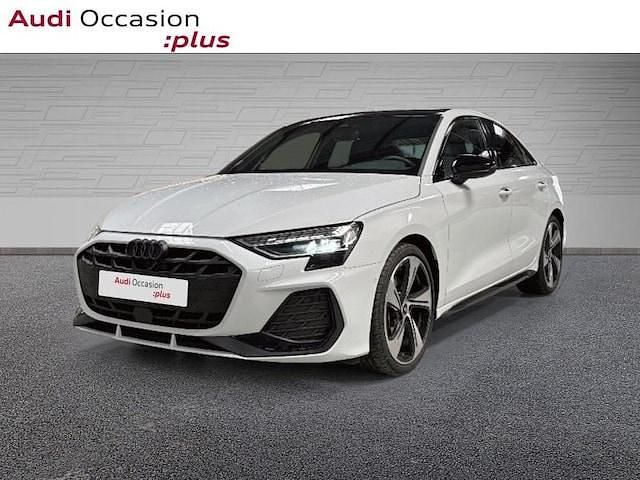 Blanc glacier métallisé Utilisé 2024 Audi A3 S-Line Berline | 37 995 € (Prix cher) - Image 1/4