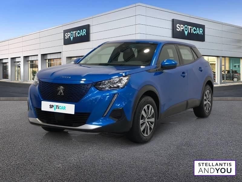 Bleu Utilisé 2021 Peugeot e-2008 Active SUV | 16 889 € (Prix juste) - Image 1/4