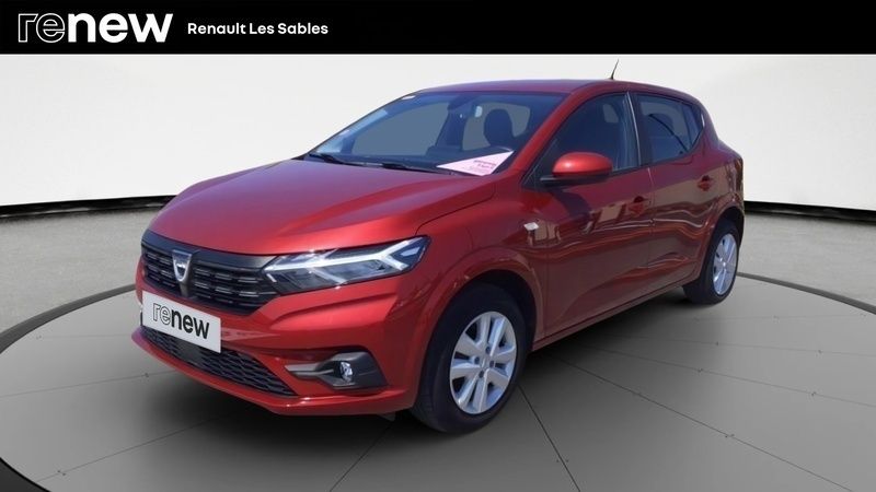 Rouge Utilisé 2022 Dacia Sandero Comfort Citadine | 13 880 € (Prix juste) - Image 1/4