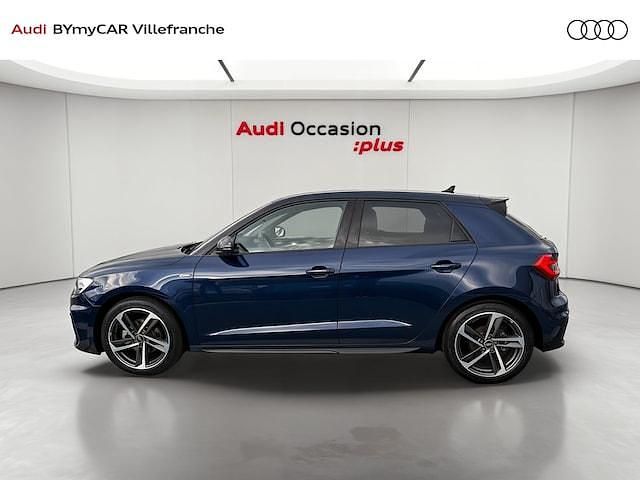 Occasion Audi A1 Sportback S-line plus 116 ch (85 kW) 2025 Bleu navarre métallisé noir mythe métallisé Citadine