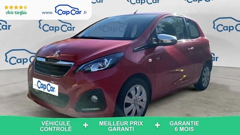 Rouge Utilisé 2017 Peugeot 108 Style Citadine | 7 500 € (Prix juste) - Image 1/4