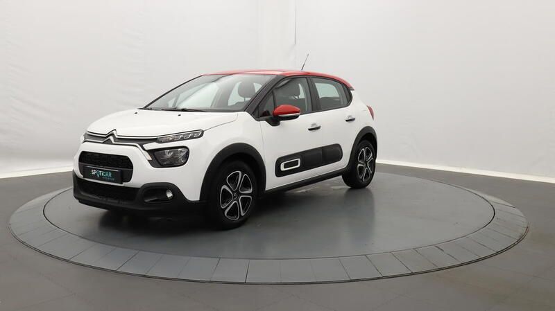 Blanc Utilisé 2022 Citroën C3 PureTech Citadine | 11 990 € (Prix juste) - Image 1/3