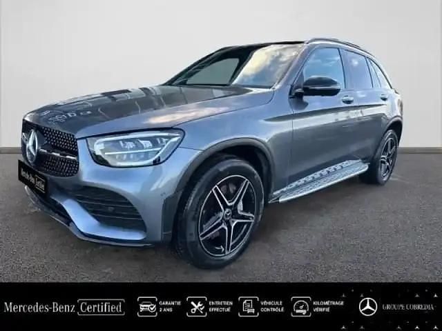 Gris sélénite métallisé Occasion 2022 Mercedes GLC300e AMG line SUV | 49 400 € (Prix juste) - Image 1/4