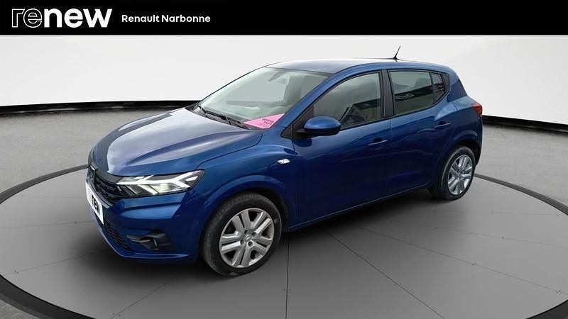Bleu Occasion 2021 Dacia Sandero Comfort Citadine | 12 190 € (Prix juste) - Image 1/4