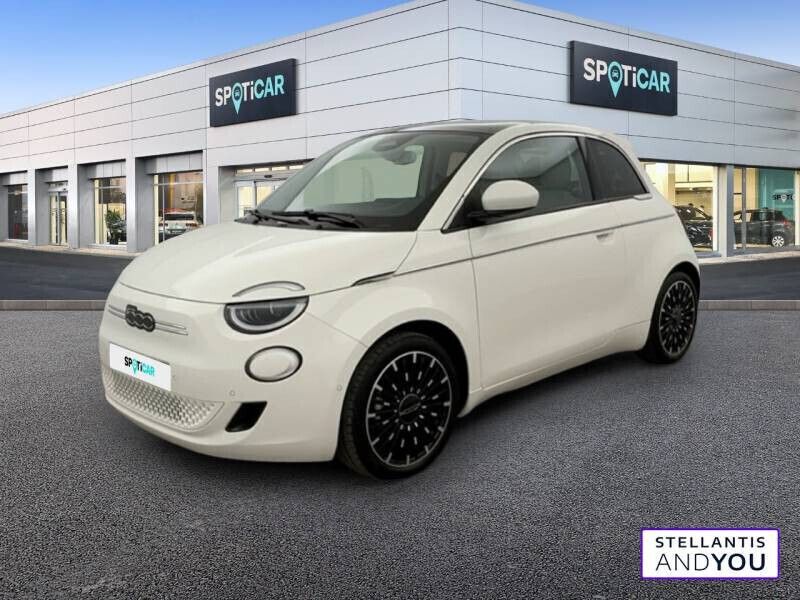 Blanc Utilisé 2023 Fiat 500e La Prima Berline | 18 490 € (Bon prix) - Image 1/4