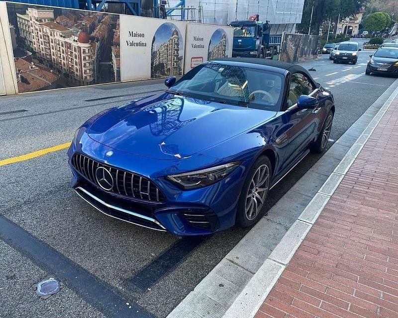 Occasion Mercedes SL43 AMG AMG 381 ch (280 kW) 2023 Bleu Cabriolet