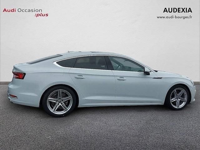 Occasion Audi A5 Sportback S-Line 190 ch (139 kW) 2019 Blanc glacier métallisé Citadine
