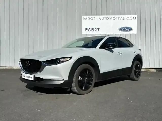 Blanc métallisé Occasion 2024 Mazda CX-30 Homura-Line SUV | 25 900 € - Image 1/4