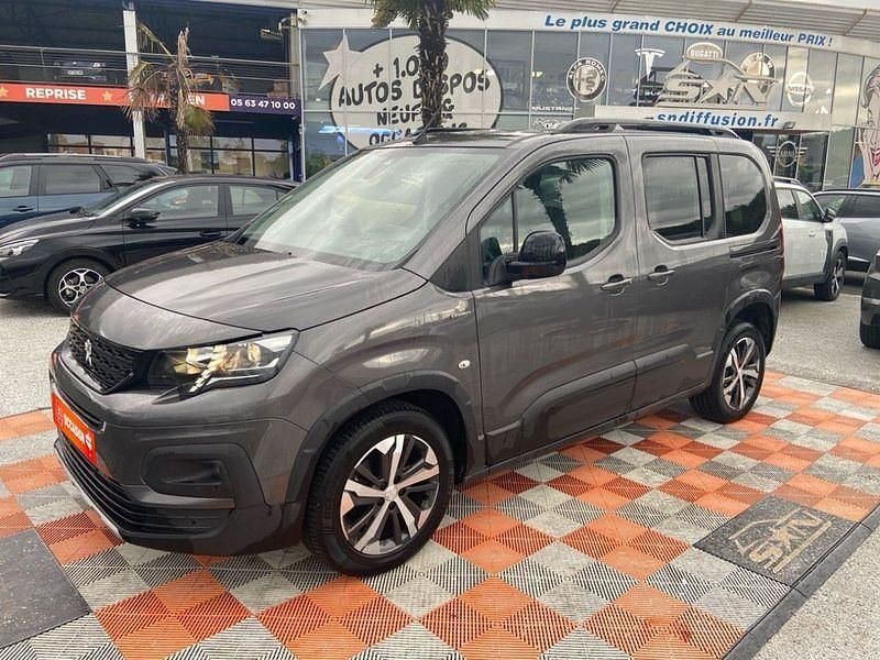 Gris platinium Utilisé 2020 Peugeot Rifter GT-line Monospace | 22 850 € (Prix juste) - Image 1/4