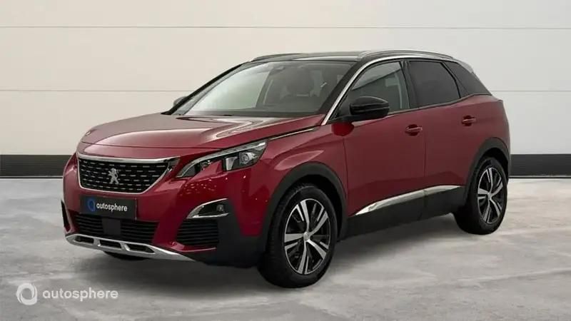Rouge Utilisé 2019 Peugeot 3008 Allure SUV | 19 299 € (Prix juste) - Image 1/4