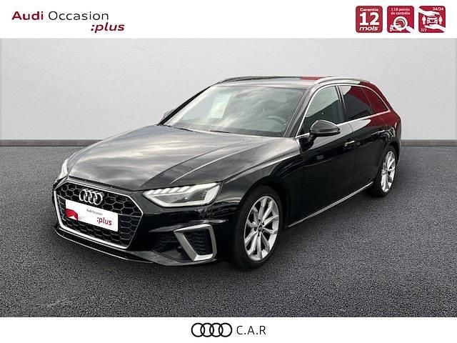 Noir mythic métallisé Occasion 2021 Audi A4 S-Line Break | 28 990 € (Prix juste) - Image 1/4