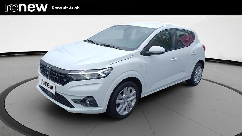 Blanc Utilisé 2021 Dacia Sandero Comfort Citadine | 11 490 € (Prix juste) - Image 1/4