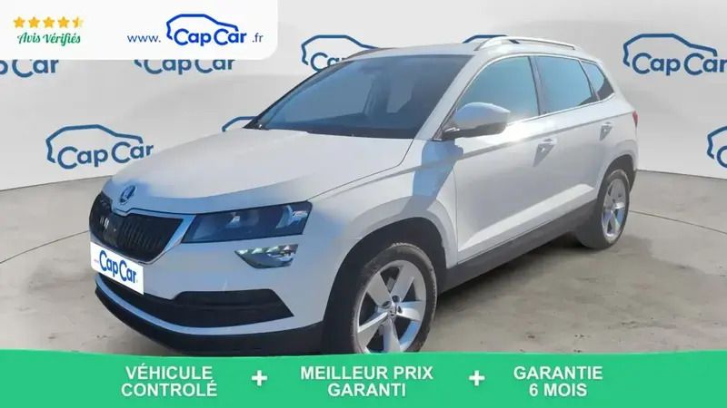 Blanc Utilisé 2020 Skoda Karoq Ambition SUV | 16 400 € (Prix juste) - Image 1/4