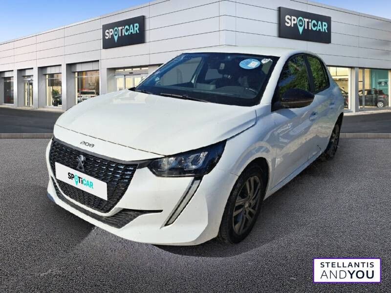 Blanc Utilisé 2022 Peugeot 208 Active Citadine | 13 290 € (Bon prix) - Image 1/4