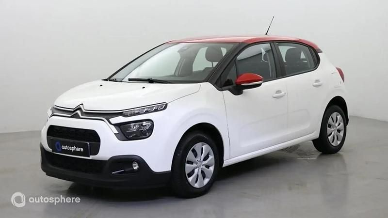 Blanc banquise (o) rouge aden Occasion 2021 Citroën C3 Business Class Citadine | 8 799 € (Prix juste) - Image 1/4