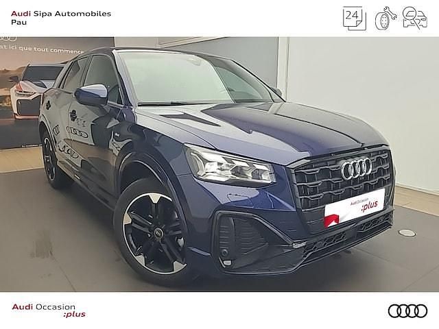 Bleu navarre métallisé Occasion 2025 Audi Q2 S-Line SUV | 35 900 € (Prix assez cher) - Image 1/4
