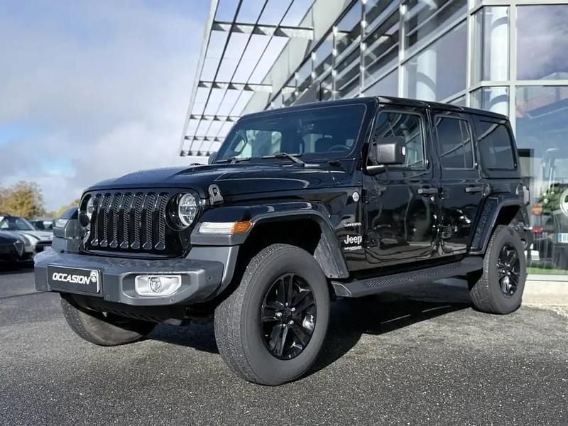 Noir Utilisé 2018 Jeep Wrangler Unlimited Sahara SUV | 47 900 € - Image 1/4