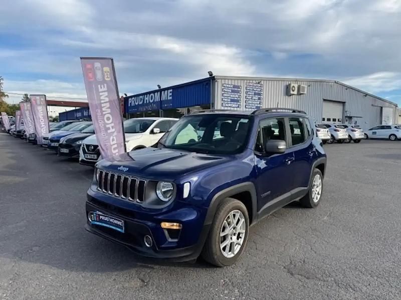 Bleu Utilisé 2021 Jeep Renegade Limited SUV | 17 490 € (Prix juste) - Image 1/4