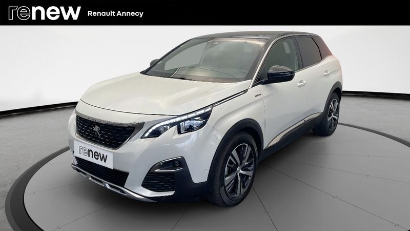 Blanc Utilisé 2019 Peugeot 3008 GT-line SUV | 13 990 € (Prix juste) - Image 1/4