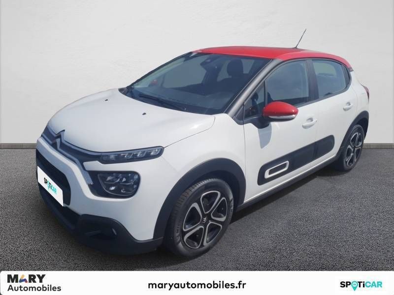Blanc Utilisé 2022 Citroën C3 PureTech Citadine | 10 800 € (Bon prix) - Image 1/3