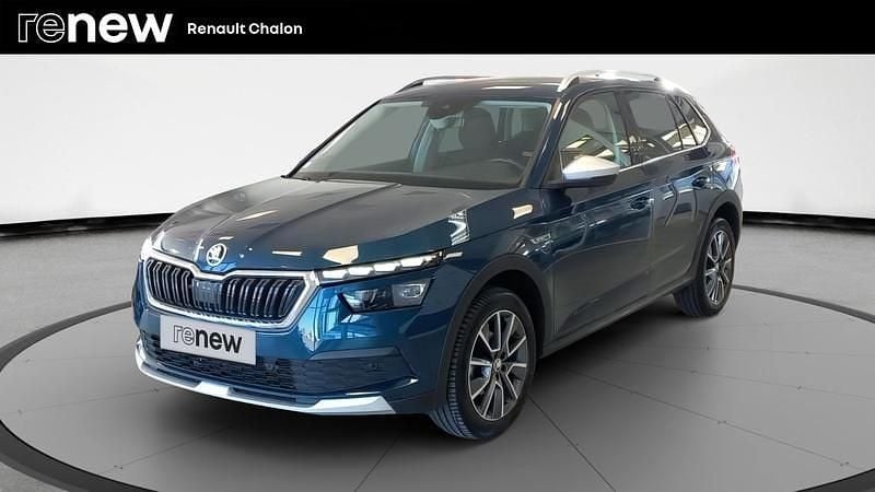 Bleu Utilisé 2021 Skoda Kamiq ScoutLine SUV | 21 900 € (Prix juste) - Image 1/4