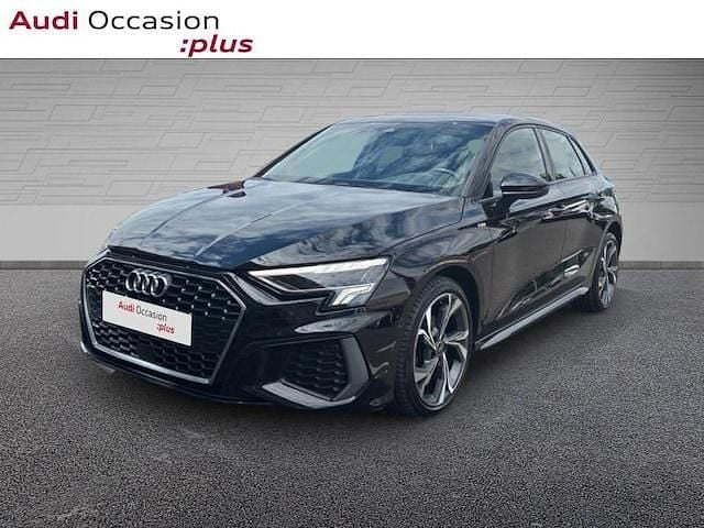 Noir mythe métallisé Utilisé 2022 Audi A3 S-Line | 28 395 € (Prix juste) - Image 1/4