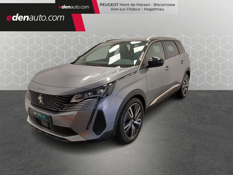 Gris Utilisé 2021 Peugeot 5008 GT Monospace | 24 950 € (Bon prix) - Image 1/4