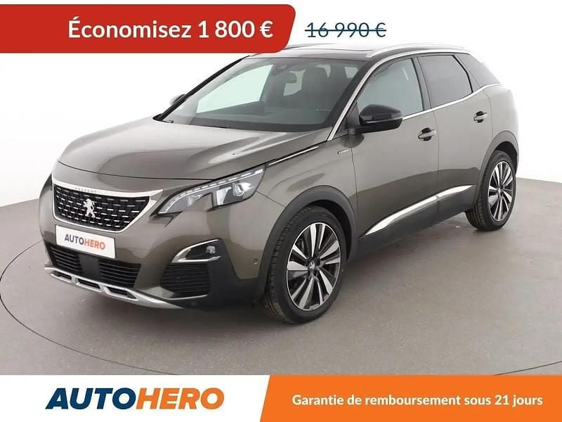 Gris Utilisé 2020 Peugeot 3008 GT-line SUV | 15 190 € (Super prix) - Image 1/2
