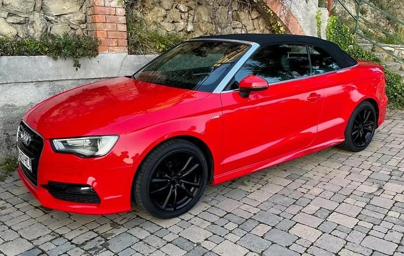 Rouge Occasion 2015 Audi A3 Cabriolet S-Line Cabriolet | 17 990 € (Prix assez cher) - Image 1/4