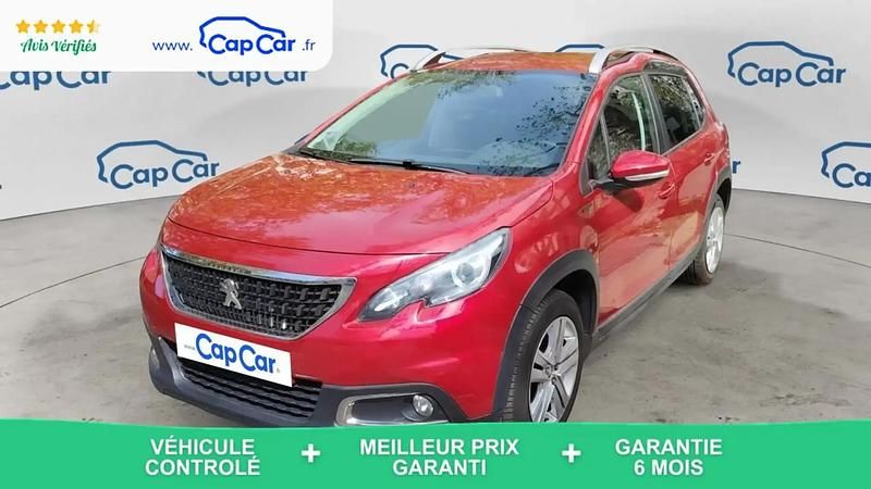 Rouge Utilisé 2019 Peugeot 2008 Signature Sky SUV | 9 990 € (Super prix) - Image 1/4