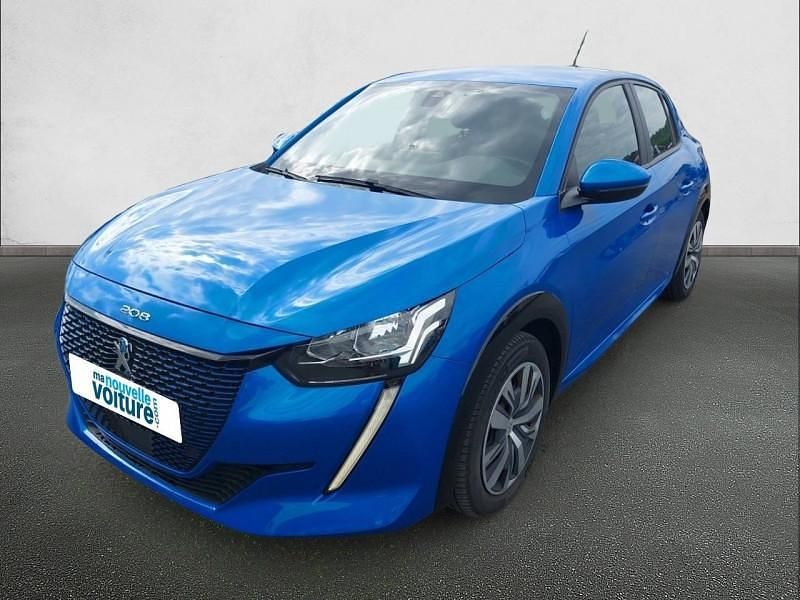 Bleu Utilisé 2021 Peugeot e-208 Citadine | 15 290 € (Bon prix) - Image 1/4