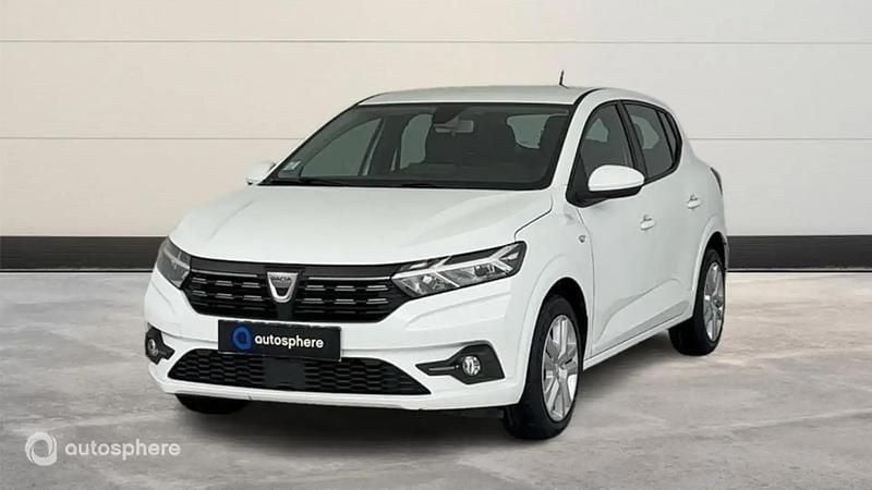 Blanc Utilisé 2022 Dacia Sandero Comfort Citadine | 13 299 € (Bon prix) - Image 1/4