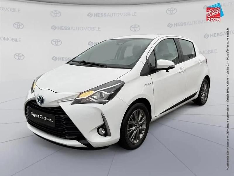 Blanc Utilisé 2020 Toyota Yaris Hybrid Berline | 13 999 € (Bon prix) - Image 1/4