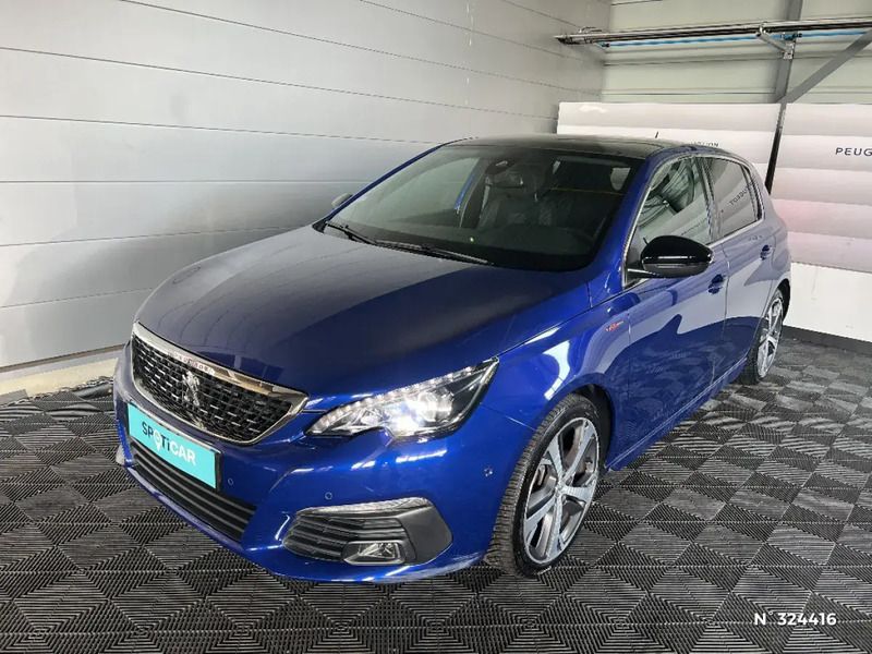 Bleu Utilisé 2019 Peugeot 308 GT-line Berline | 15 450 € (Bon prix) - Image 1/4