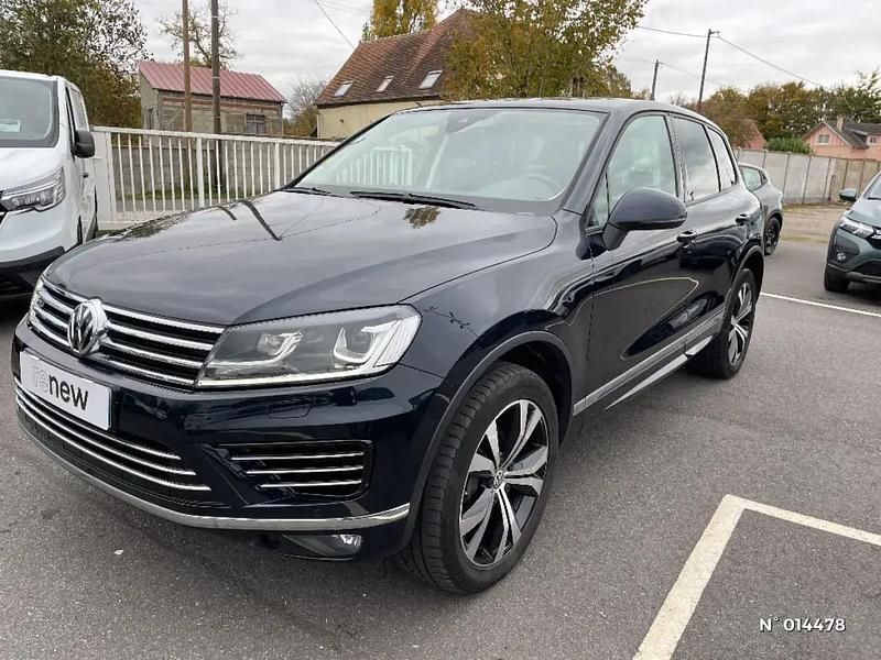 Bleu Utilisé 2017 VW Touareg Exclusive SUV | 33 990 € (Bon prix) - Image 1/4