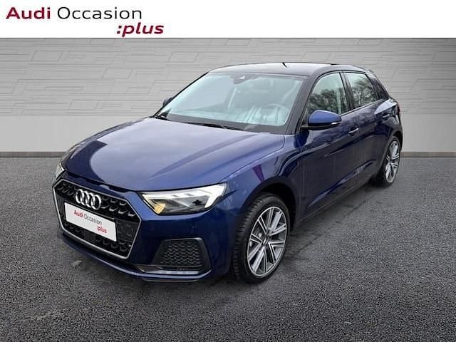 Nouvelle Audi A1 Sportback Design 95 ch (69 kW) 2026 Bleu navarre métallisé noir mythe métallisé Citadine