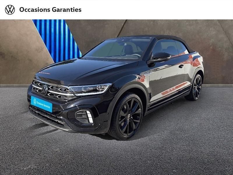 Noir intense nacrée, capote noire Utilisé 2023 VW T-Roc Cabriolet R-line Cabriolet | 33 900 € (Prix juste) - Image 1/4