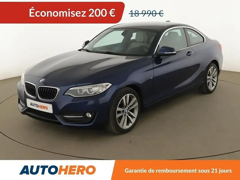 Bleu Occasion 2015 BMW 220 Sport Line Coupé | 18 790 € (Prix juste) - Image 1/2
