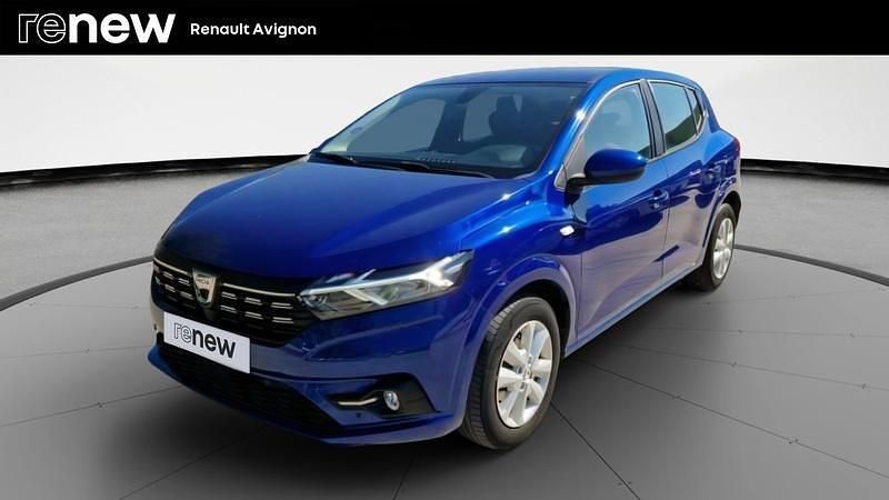 Bleu Utilisé 2022 Dacia Sandero Comfort Citadine | 13 499 € (Prix juste) - Image 1/4