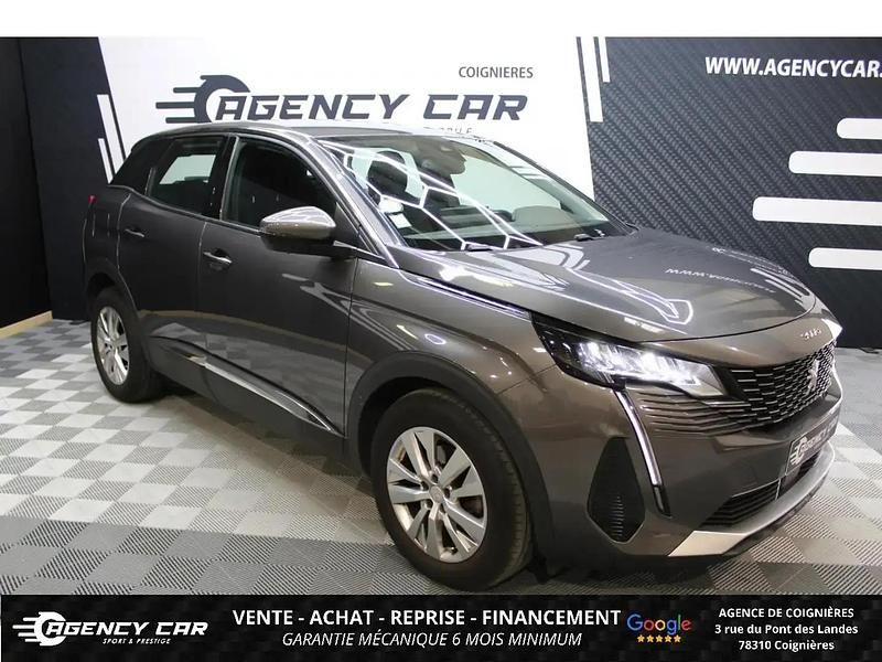 Gris Utilisé 2021 Peugeot 3008 Business-Line SUV | 20 999 € (Bon prix) - Image 1/4