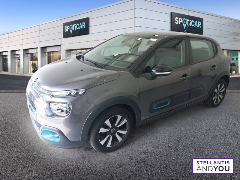 Gris Occasion 2021 Citroën C3 PureTech Citadine | 10 889 € (Prix juste) - Image 1/4
