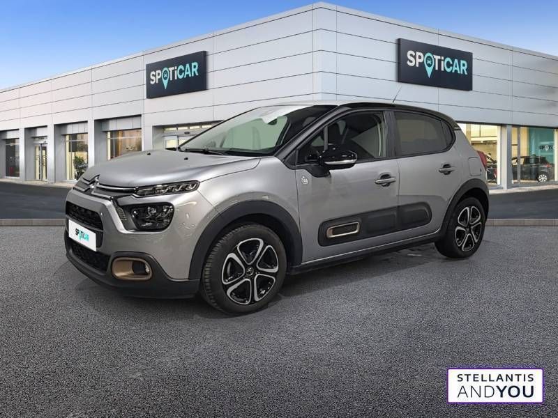 Gris Utilisé 2023 Citroën C3 PureTech Citadine | 12 190 € (Prix juste) - Image 1/3