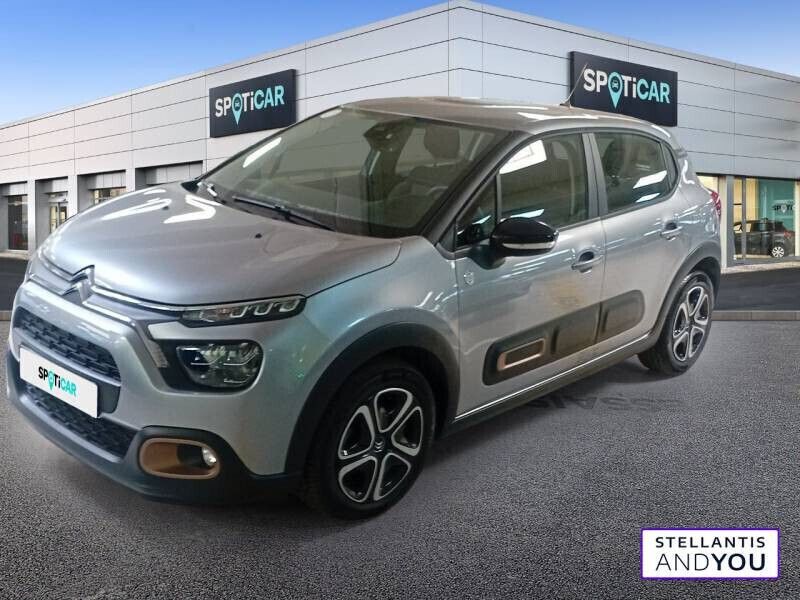 Gris Utilisé 2023 Citroën C3 PureTech Citadine | 12 790 € (Prix juste) - Image 1/4