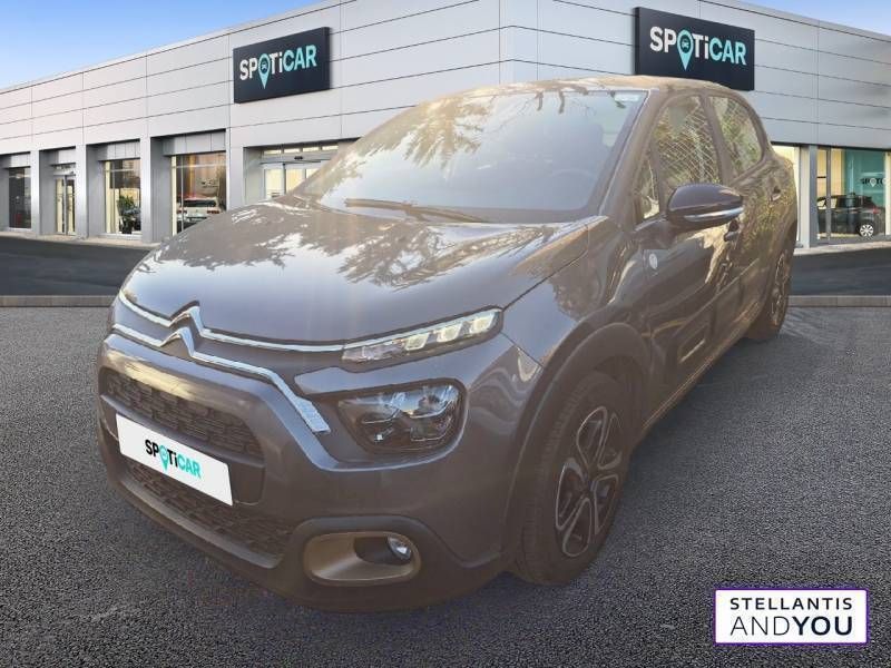 Gris Utilisé 2023 Citroën C3 PureTech Citadine | 12 590 € (Prix juste) - Image 1/3