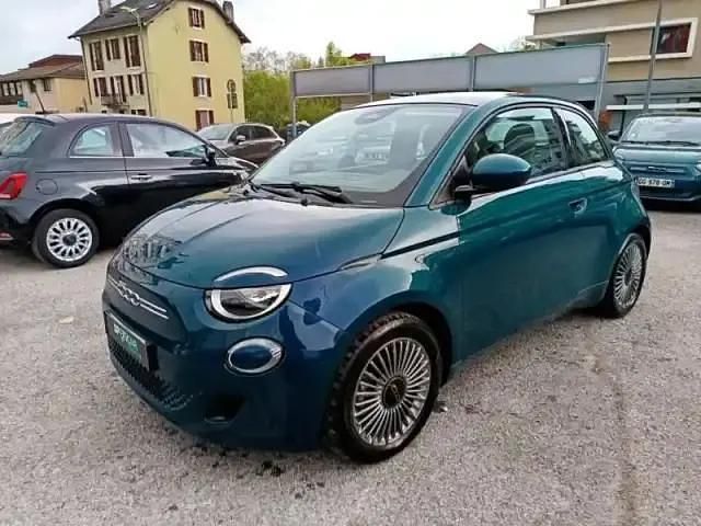 Ocean green métal Utilisé 2022 Fiat 500e Citadine | 13 990 € (Super prix) - Image 1/4