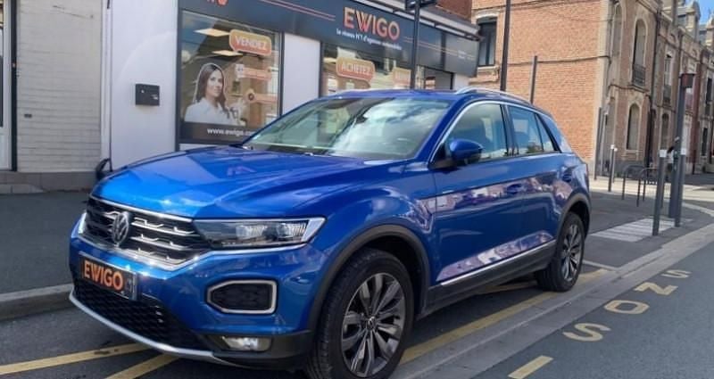 Bleu Utilisé 2021 VW T-Roc SUV | 22 990 € (Bon prix) - Image 1/4