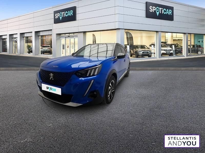 Bleu Utilisé 2022 Peugeot e-2008 GT SUV | 17 490 € (Prix juste) - Image 1/4