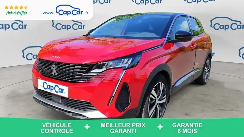 Rouge Utilisé 2022 Peugeot 3008 Allure SUV | 21 490 € (Super prix) - Image 1/4