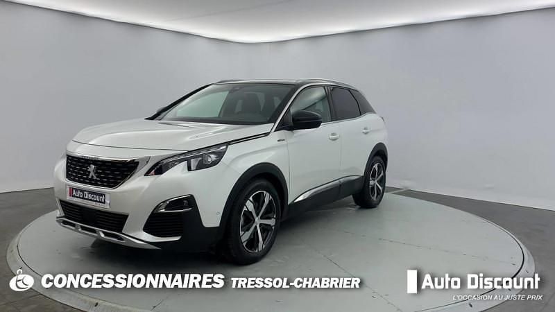 Blanc Utilisé 2017 Peugeot 3008 GT-line | 16 141 € (Bon prix) - Image 1/4