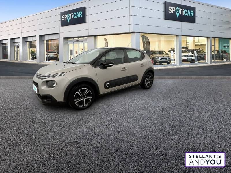 Beige Utilisé 2020 Citroën C3 PureTech Citadine | 10 790 € (Prix juste) - Image 1/4